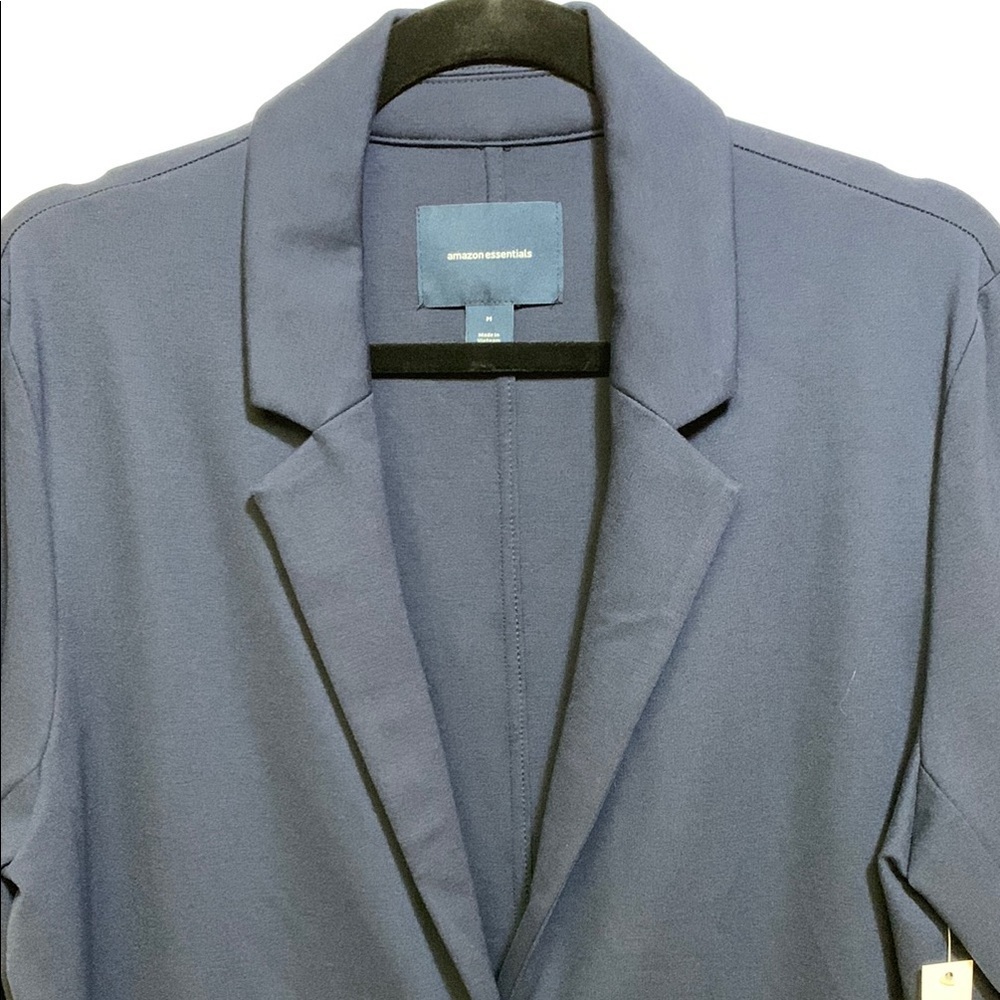 Amazon Essentials Blue Blazer with Notched Lapel - Picture 3 of 4